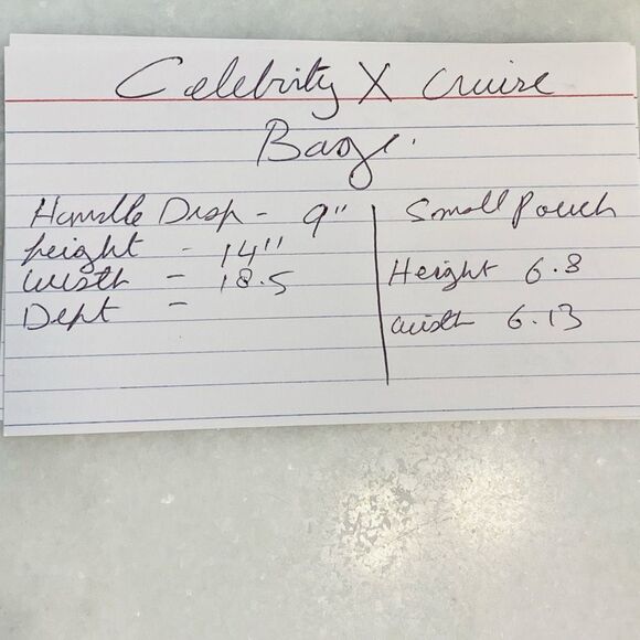 NWOT Celebrity Cruises 1st Class Retreat Canvas Tote Bag With Pouch Gray Large - Picture 5 of 5